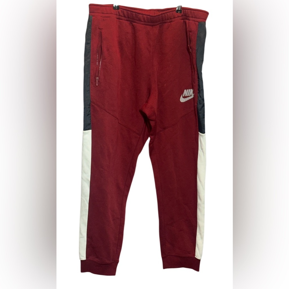 Nike Kids Red and Gray Joggers